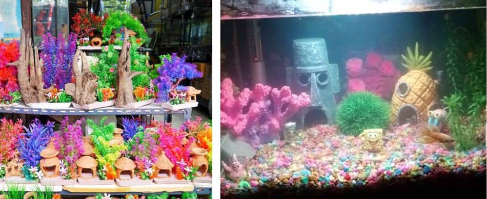Rossz akvárium berendezési tárgyak